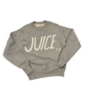 Juice Project Unisex Graphic Sweatshirt Gray Pullover Size S Casual